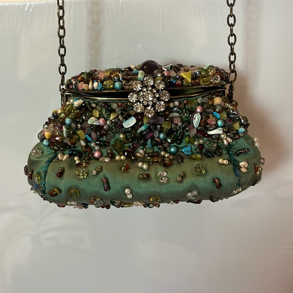 Mary Frances rare beaded crossbody bag